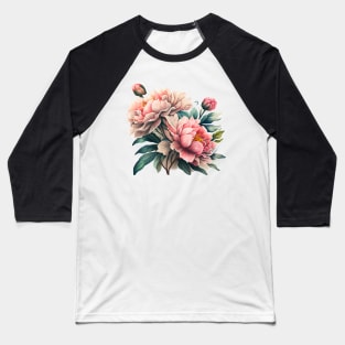 Peony Baseball T-Shirt